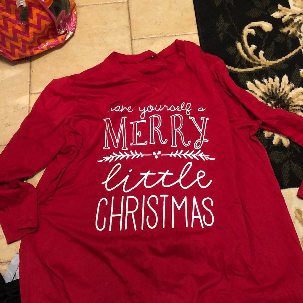 Women's long sleeve Christmas shirt 3XL